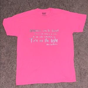 Pink Harry Potter saying T-shirt